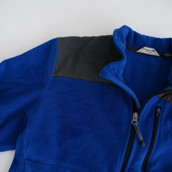 Eddie Bauer Blue And  Gray Fleece Zip Up Hiking Style Sweater Size Small - Picture 11 of 11